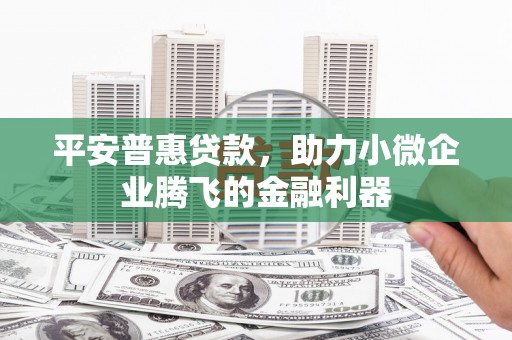 克山平安普惠贷款，助力小微企业腾飞的金融利器