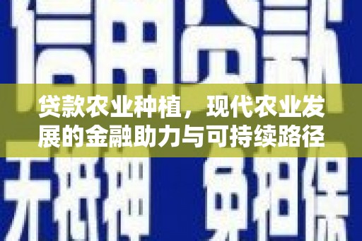 克山贷款农业种植，现代农业发展的金融助力与可持续路径