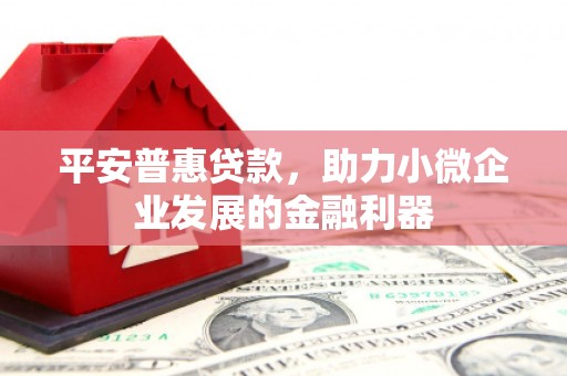 克山平安普惠贷款，助力小微企业发展的金融利器