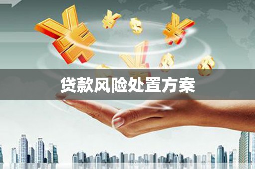 克山贷款风险处置方案