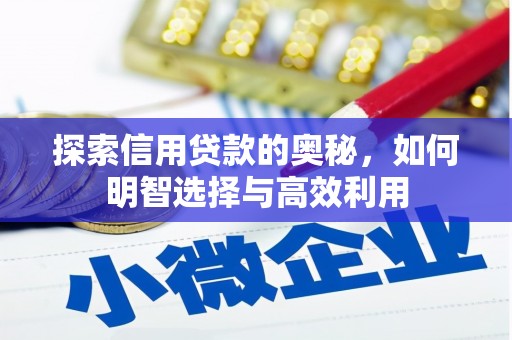 克山探索信用贷款的奥秘，如何明智选择与高效利用